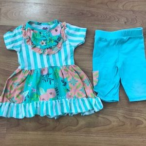 Tunic with matching shorts